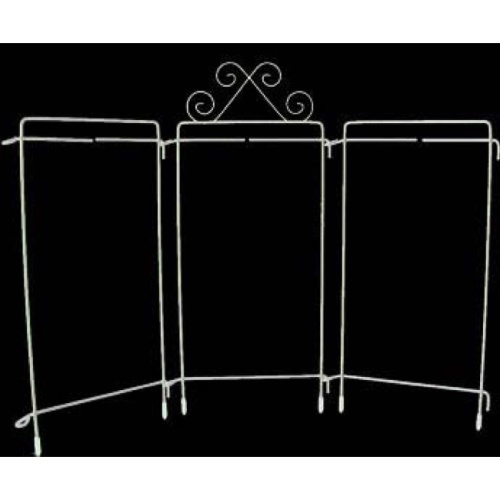 4in x 9in Table Top Tri-Stand Hanger White