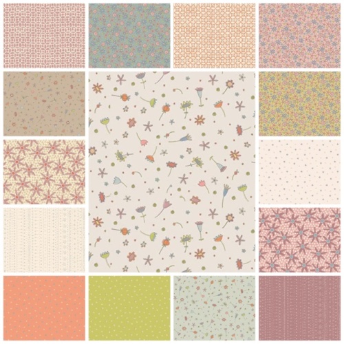 Anni Downs - Simply Be - Half Yard Fabric Bundle - 15 pcs