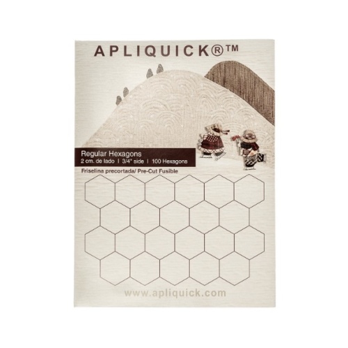 Apliquick Pre-Cut Fusible Hexagons 2cm-3/4in