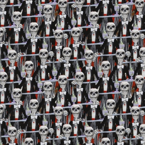 At Your Service - An Eerie Welcome Halloween Fabric