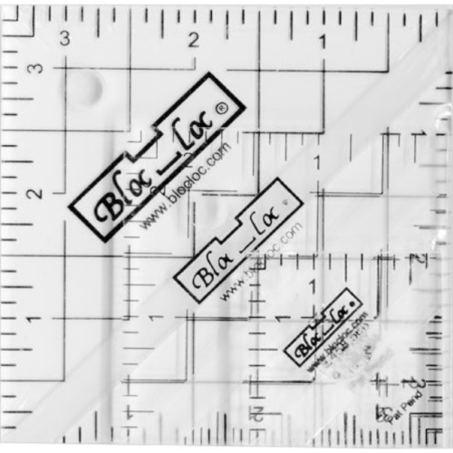 Set 4 - 1.5, 2.5, 3.5 inch - Half-Square Triangle - Bloc Loc