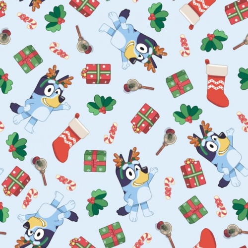 Bluey Reindeer - Disney Christmas Fabric