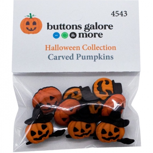 Carved Pumpkin Buttons