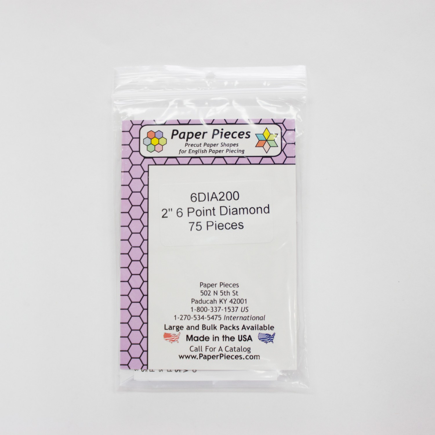 2'' 6 Point Diamond. 75 pcs