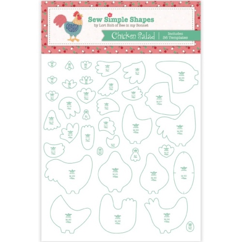 Lori Holt - Chicken Salad - Sew Simple Shapes Template Set