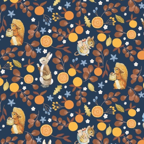 Citrus Grove - Winter Fruits - Peter Rabbit Fabric