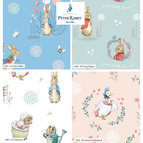 Fat Quarters - Classic - Peter Rabbit Fabric x 4