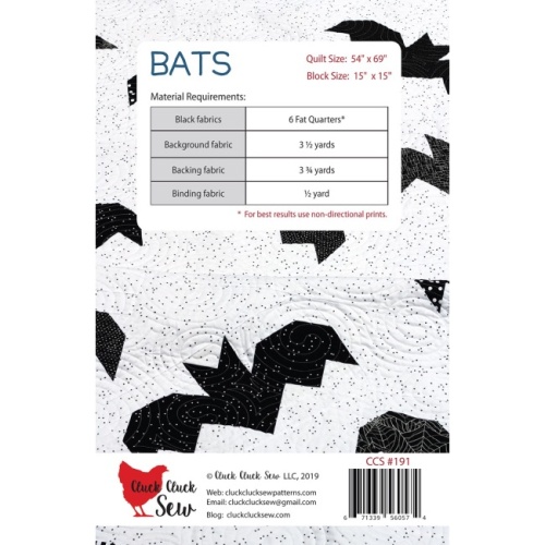 Bats Quilt Pattern