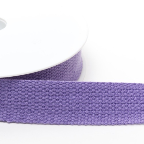 Lavender - Cotton Basket Weave Webbing - 30mm