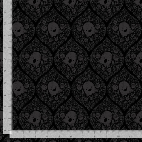 Ghosted - Ink - Halloween Fabric