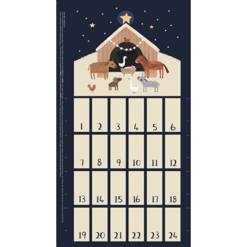 Nativity Advent Calendar Panel