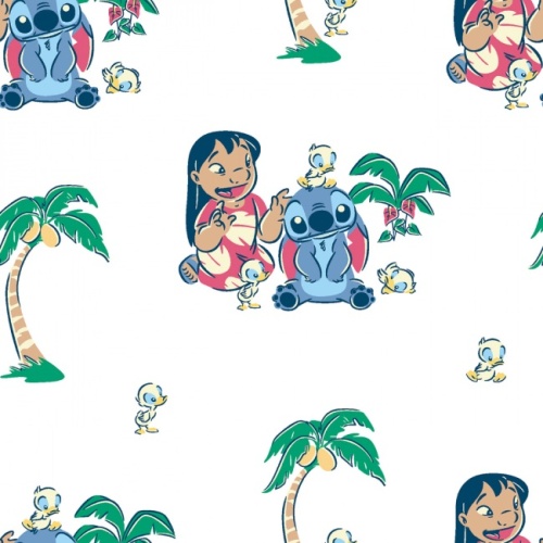 Lilo and Stitch With Ducky Fabric