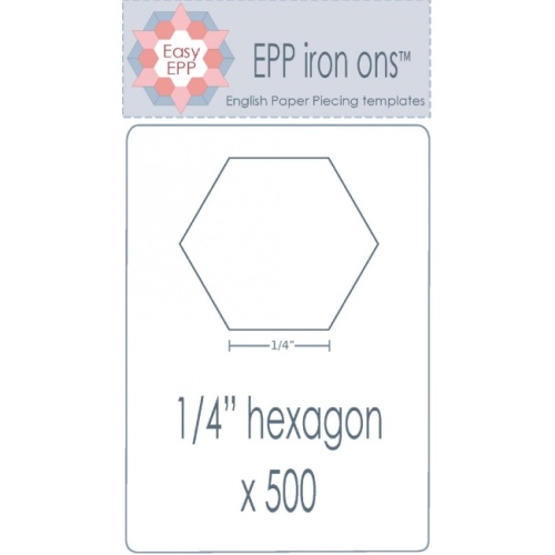 1/4'' Hexagon EPP Iron On - 500 pack