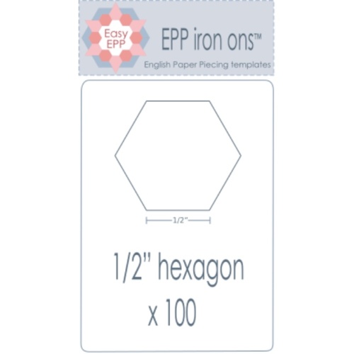 1/2'' Hexagon EPP Iron On - 100 pack