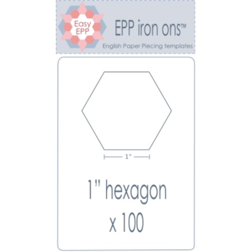 1'' Hexagon EPP Iron On - 100 pack