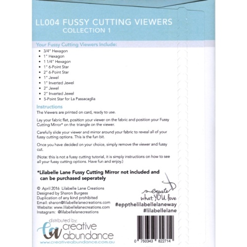 Fussy Cutting Viewers Collection 1