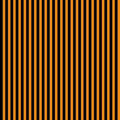 Orange Pinstripe Halloween Fabric - Clothworks