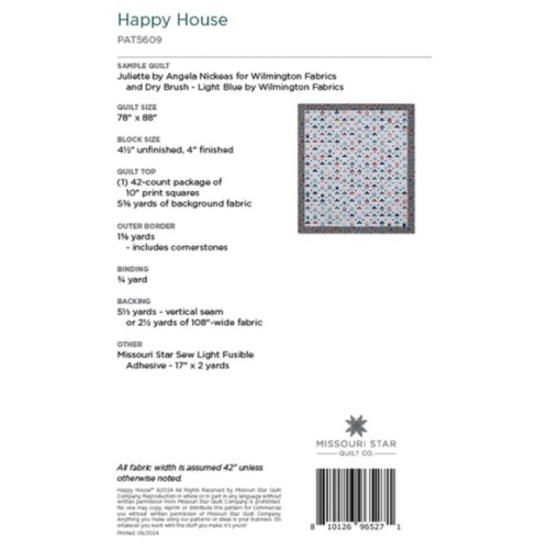 Happy House - Quilt Pattern - Missouri Star