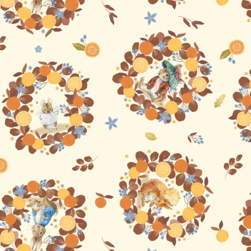 Harvest Wreath - Winter Fruits - Peter Rabbit Fabric