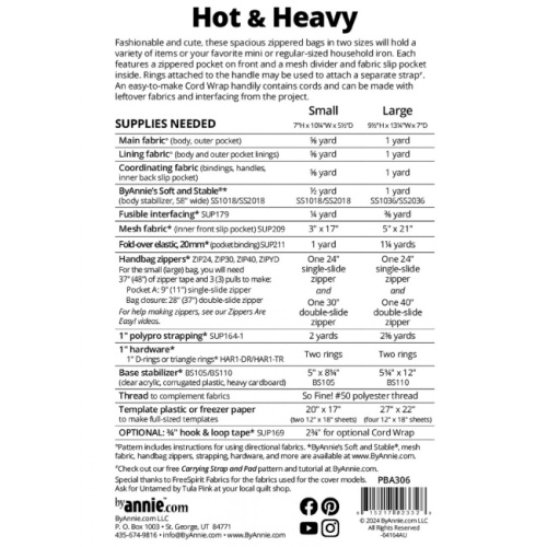 Hot & Heavy - Purse or Iron Carrier - By Annie