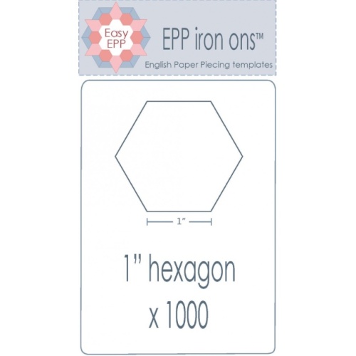 1'' Hexagon EPP Iron On - 1000 pack