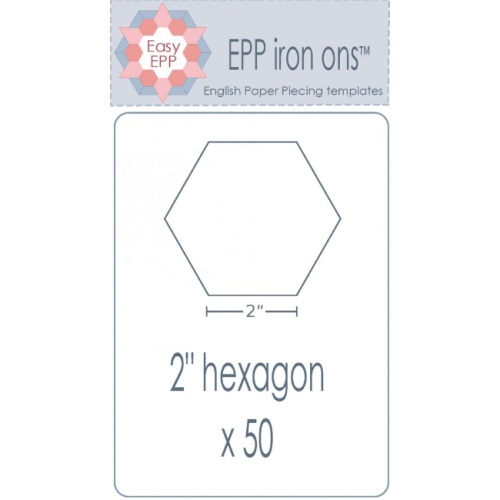 2'' Hexagon EPP Iron On - 50 pack