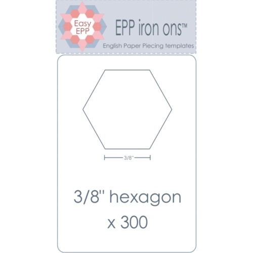 3/8'' Hexagon EPP Iron On - 300 pack