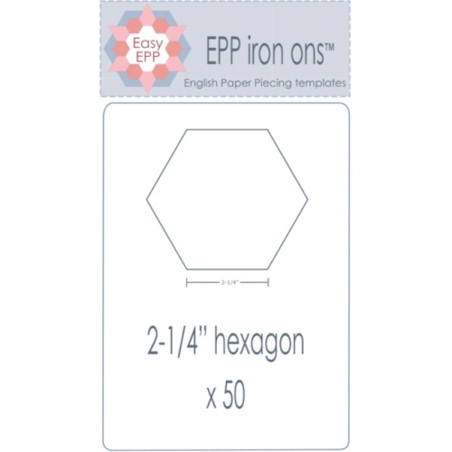 2-1/4'' Hexagon EPP Iron On - 50 pack