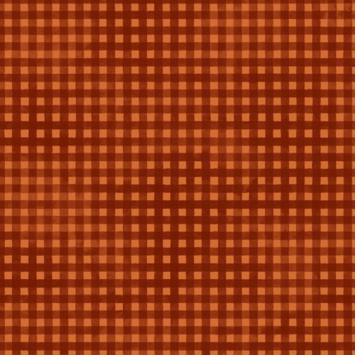 Jewel Gingham Fabric - Orange - P&B