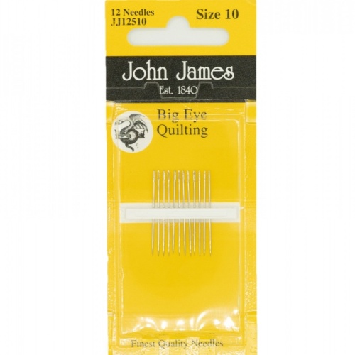 John James Big Eye Quilting Needles Size 10 - 12 Needles