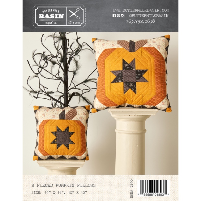 2 Pieced Pumpkin Pillows