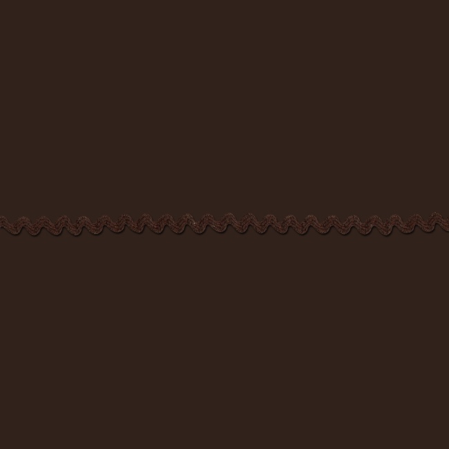 Brown - Ric Rac - 3mm