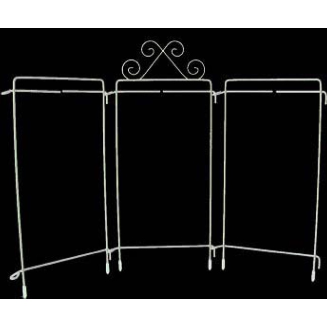 4in x 9in Table Top Tri-Stand Hanger White