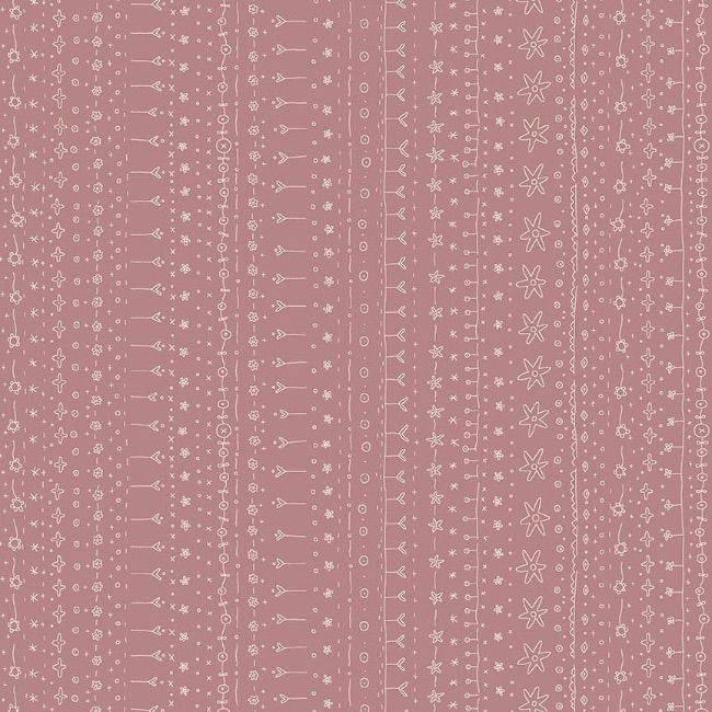 Anni Downs - Simply Be - Mauve Daisy Chain Fabric