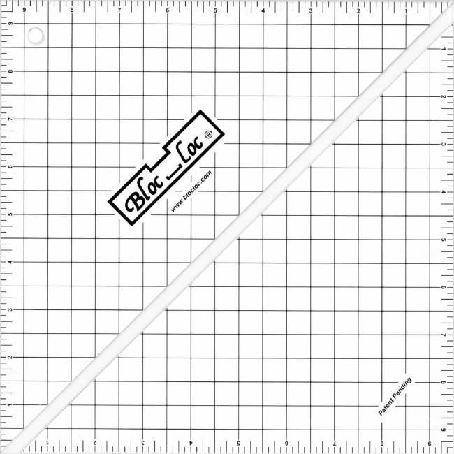 9.5 inch - Half-Square Triangle - Bloc Loc