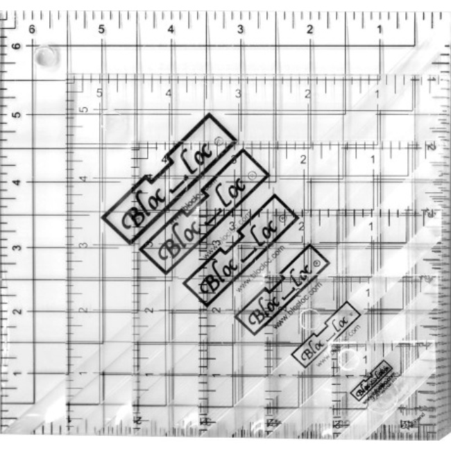 Set 1 - 1.5 to 6.5 inch - Half-Square Triangle - Bloc Loc