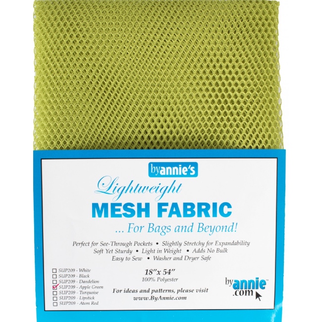 By Annie Lightweight Mesh - 18 x 54'' - Apple Green