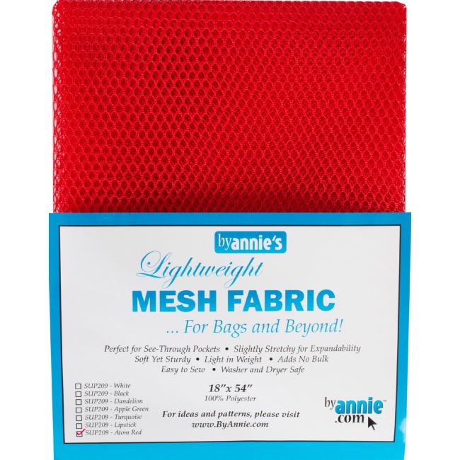 By Annie Lightweight Mesh - 18 x 54'' - Atomic Red