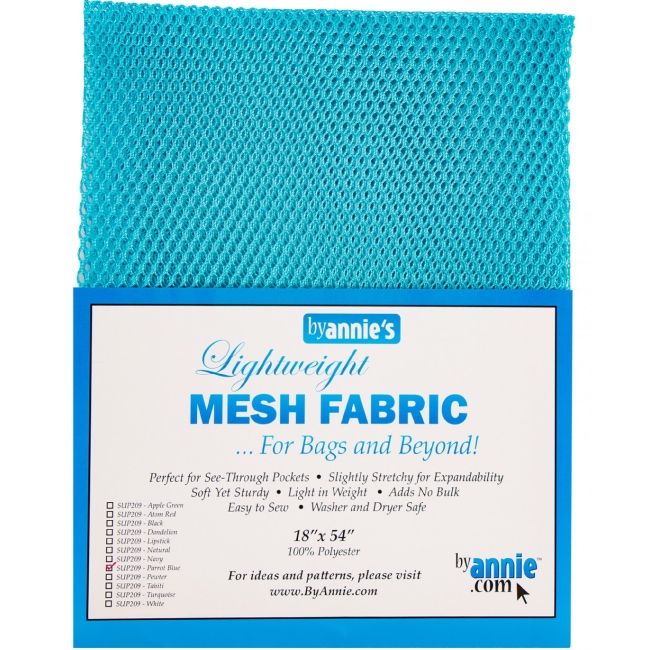 By Annie Lightweight Mesh - 18 x 54'' - Parrot Blue