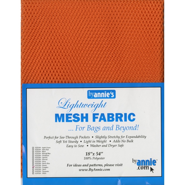 By Annie Lightweight Mesh - 18 x 54'' - Pumpkin