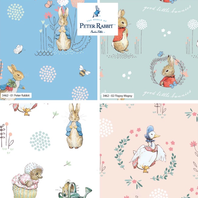 Fat Quarters - Classic - Peter Rabbit Fabric x 4