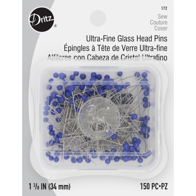 Dritz Ultra Fine Glass Head Pins