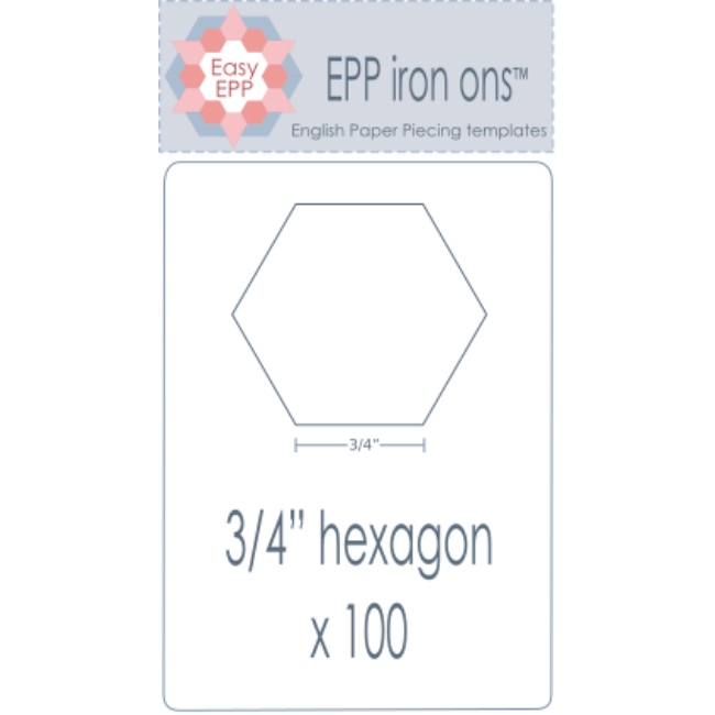 3/4'' Hexagon EPP Iron On - 100 pack