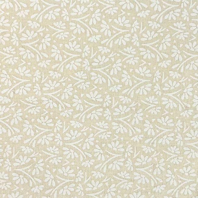 Flower Stem Ivory - Essentials Fabric - Craft Cotton