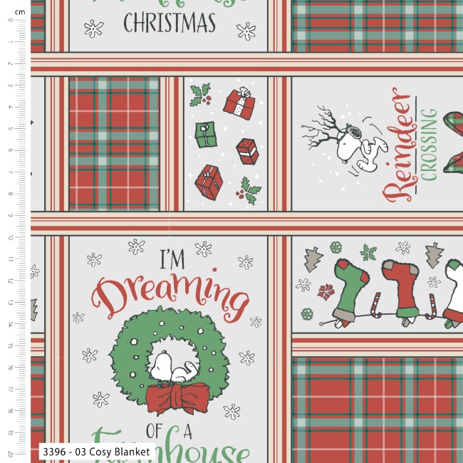 Cosy Blanket - Snoopy Farmhouse Comforts Fabric