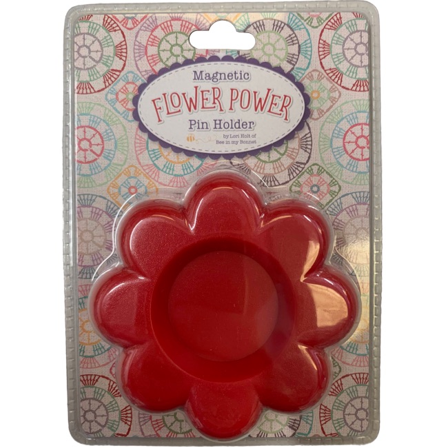 Flower Power Magnetic Pin Holder - Lori Holt - Riley Red