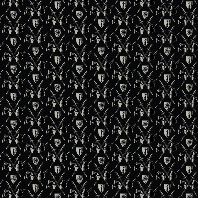 Black House Of Rivals - Game Of Thrones Fabric