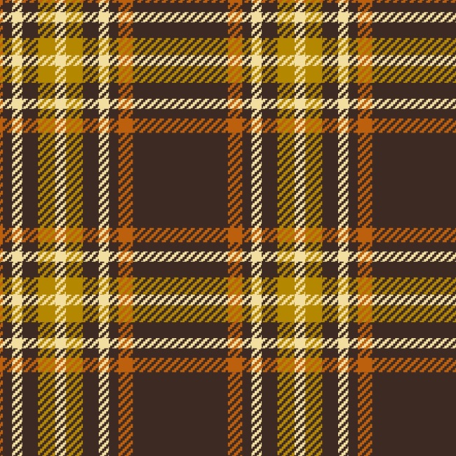 Brown Harvest Basics Plaid Fabric