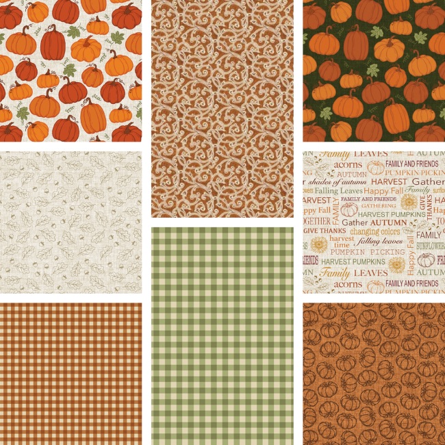 Harvest Farm - Benartex - Fat Quarters - 8pcs