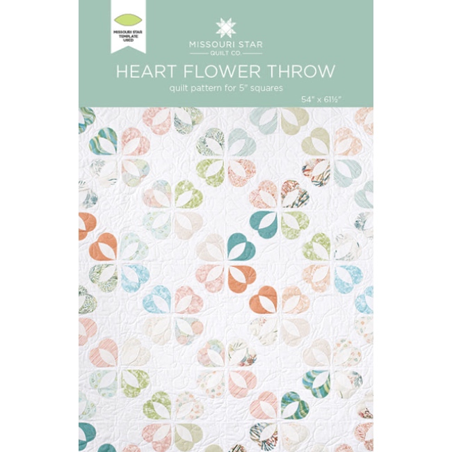 Heart Flower Throw - Quilt Pattern - Missouri Star